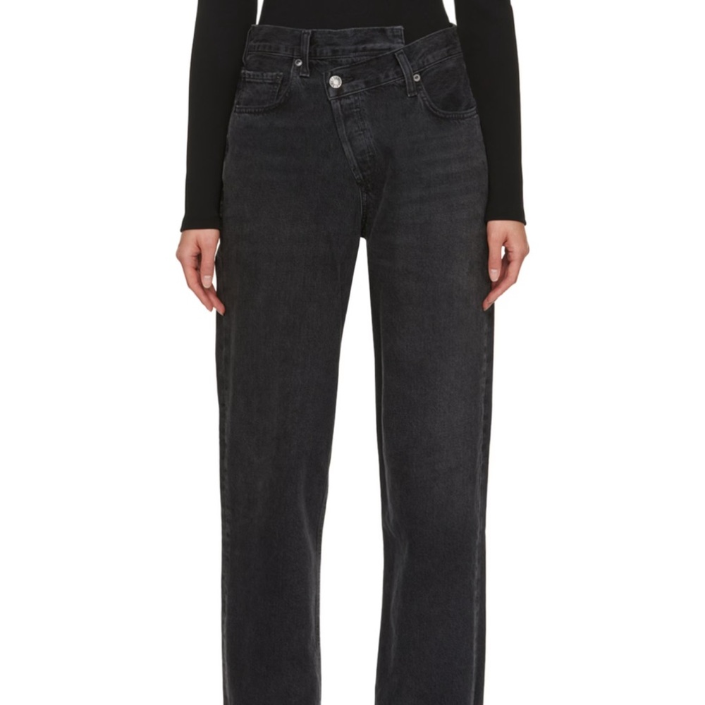 Agolde Black Criss Cross Jeans
